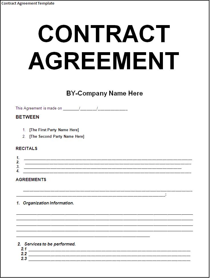 Example Of Agreement Contract Between Two Parties Elegant Resume 