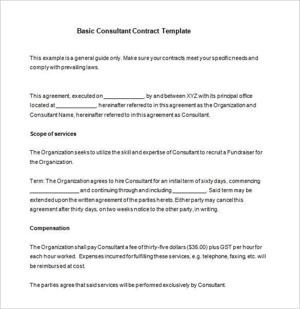 service agreement template between two parties 42 contract 
