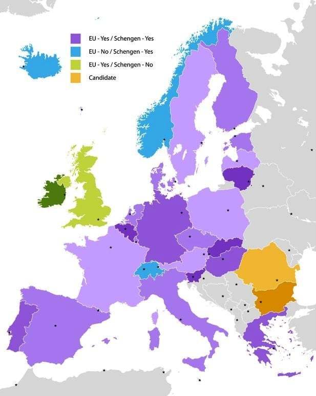 Schengen Area Countries List of All Member States of Schengen Zone