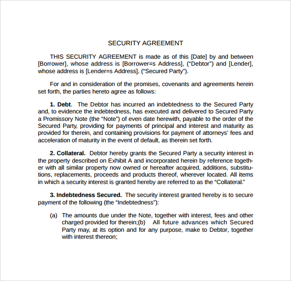 loan and security agreement template 22 images of loan and 