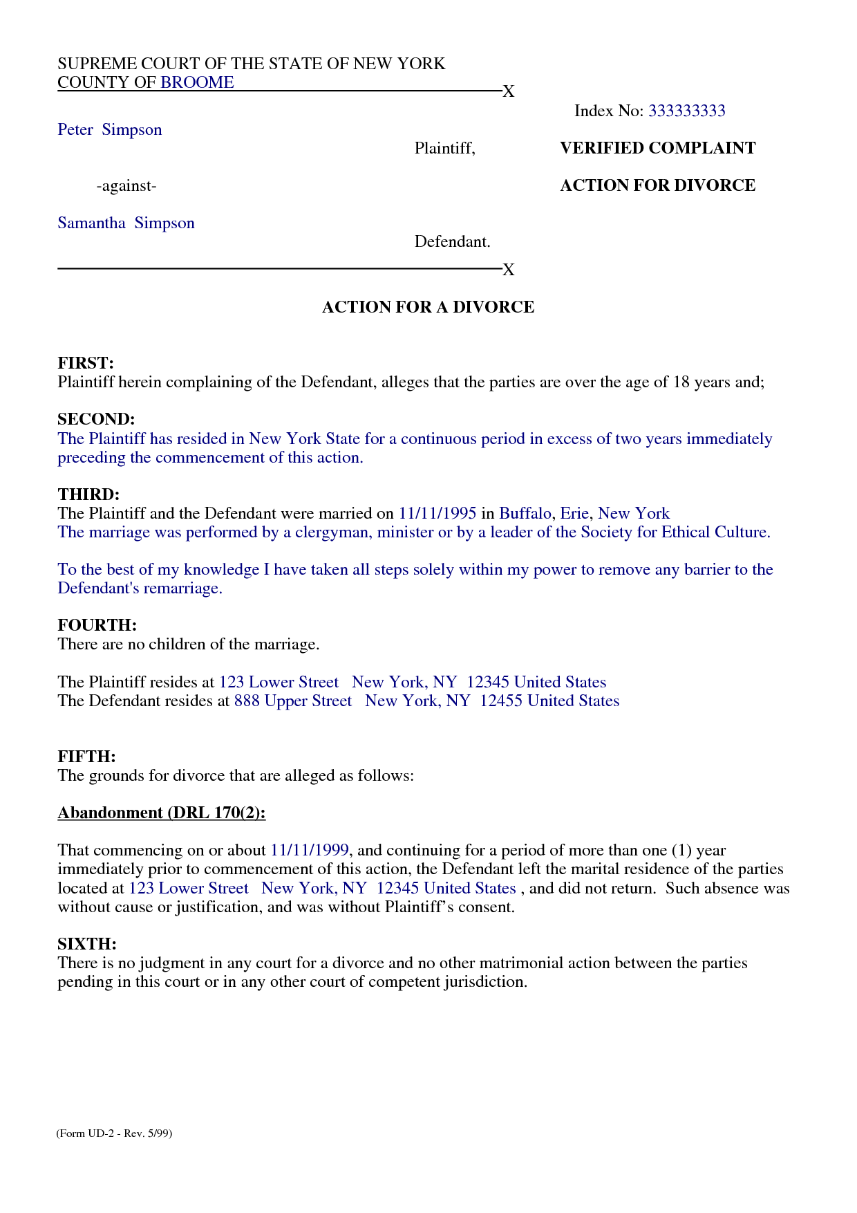 Free Separation Agreement Template Online