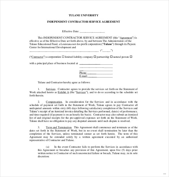 service agreement contract template service contract sample new 