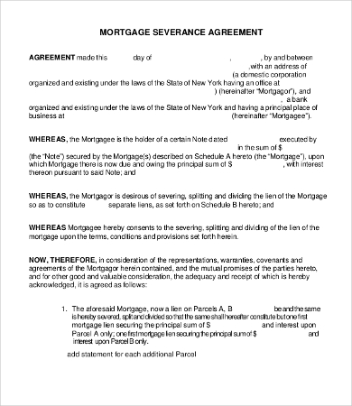 Severance Agreement Templates 8+Free Word, PDF Documents 