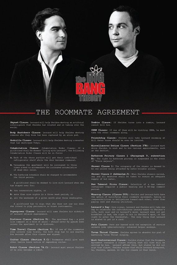 The Roommate Agreement | Pinterest | Roommate agreement, Roommate 