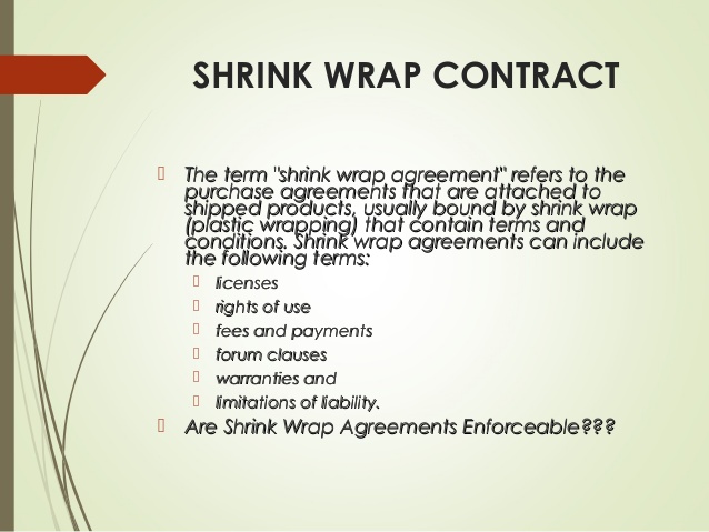 Types of electronic contracts