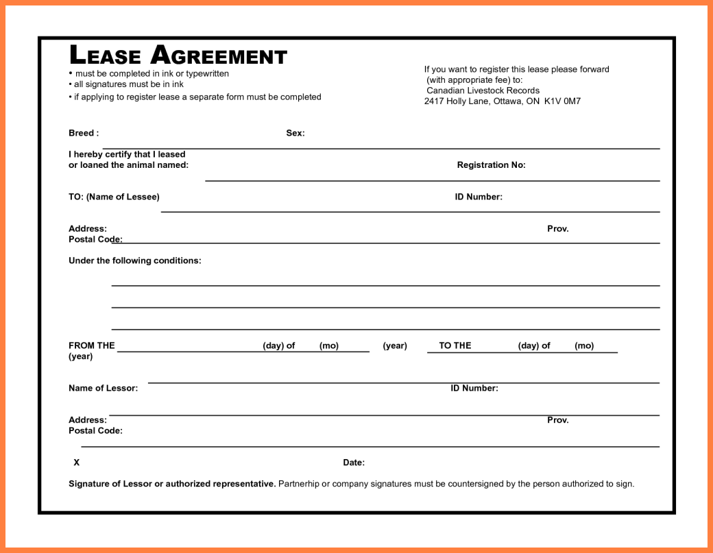 Rental Agreement Letter Template Beautiful 4 Simple Commercial 