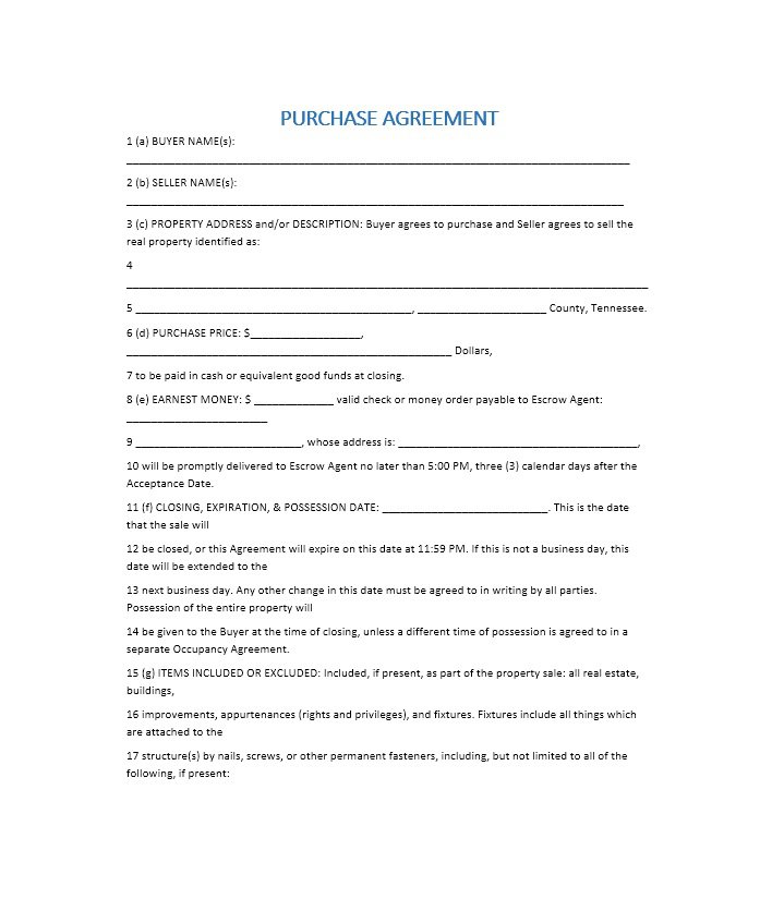 real estate purchase agreement template free 37 simple purchase 