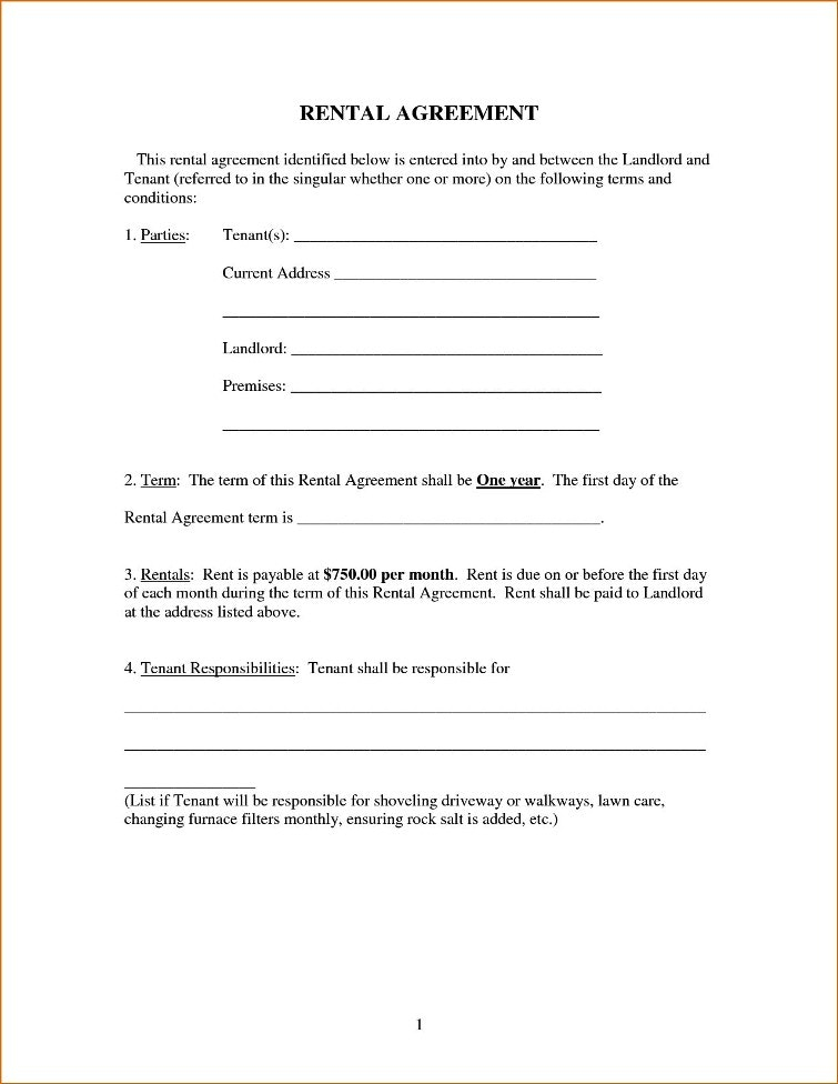 Simple Lease Agreement Form Good Pictures Rental Template 