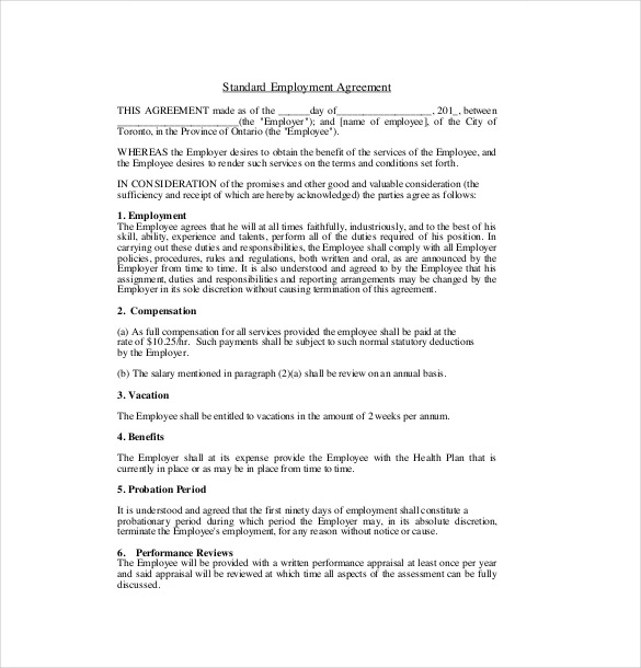 19+ Employment Agreement Templates – Free Sample, Example, Format 