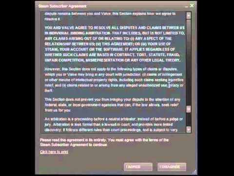 Steam Subscriber Agreement 01.08.2012 YouTube