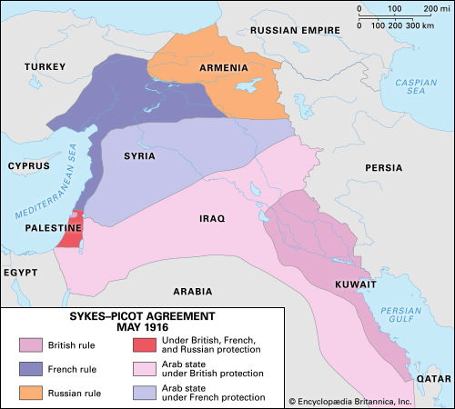 Sykes Picot Agreement | 1916 | Britannica.com
