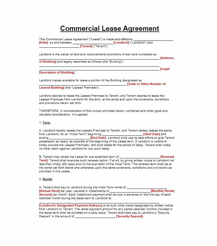 know how agreement template 26 free commercial lease agreement 