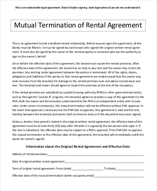 termination agreement template termination agreement template 