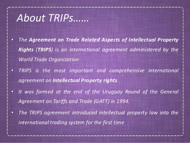Implication of TRIPS Agreement for Developing Countries