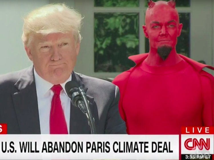 Jimmy Kimmel skewers Trump for leaving Paris climate agreement 