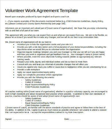 Work Agreement Template 10+ Free Word, PDF Documents Download 