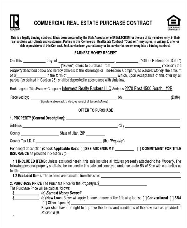 commercial real estate purchase agreement template commercial real 