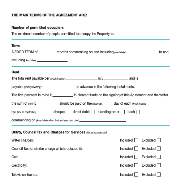 landlord agreement template uk assured shorthold tenancy agreement 