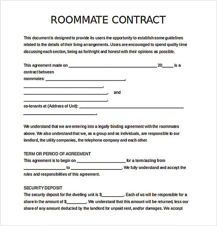 living agreement contract template best 25 roommate agreement 