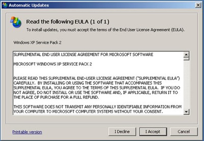End User License Agreements