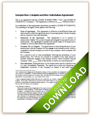 Non Solicitation Agreement | contracts templates
