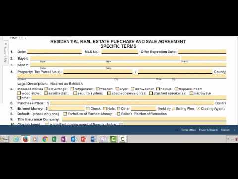 Residential Real Estate Purchase And Sale Agreement Form 21 Fill 