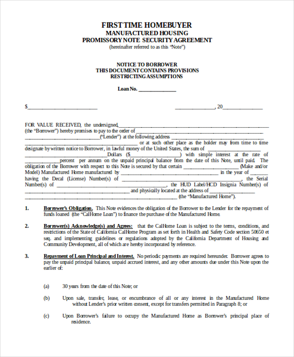 Sample Security Agreement Form 10+ Free Documents in Doc, PDF
