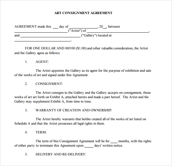 bot agreement template simple consignment agreement template 