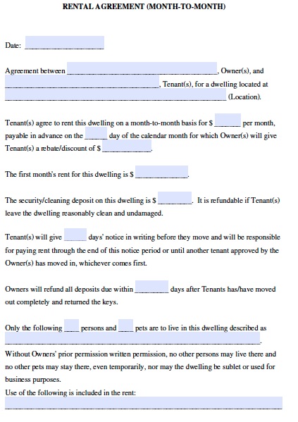 12 month tenancy agreement template free ohio month to month 