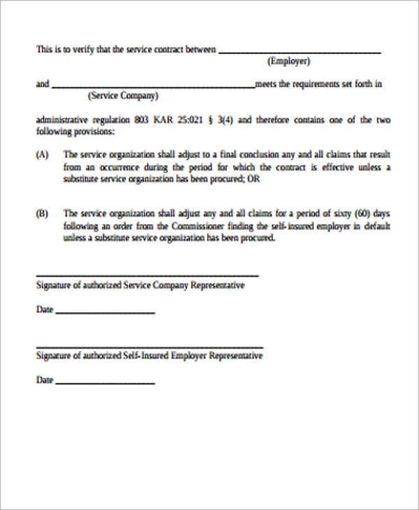 simple service agreement contract template simple service 