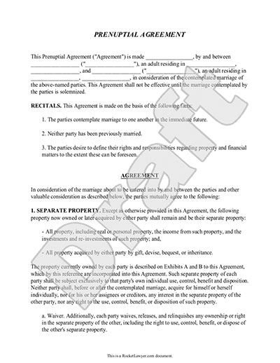 prenuptial agreement example Akba.katadhin.co