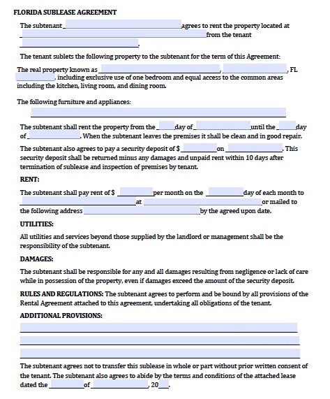 free residential lease agreement template florida free florida 