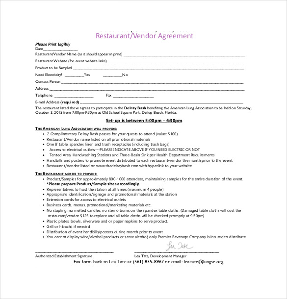 standard vendor agreement template 17 sample vendor agreement 