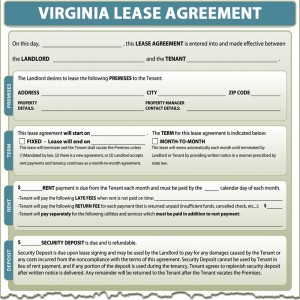 Virginia Lease Agreement