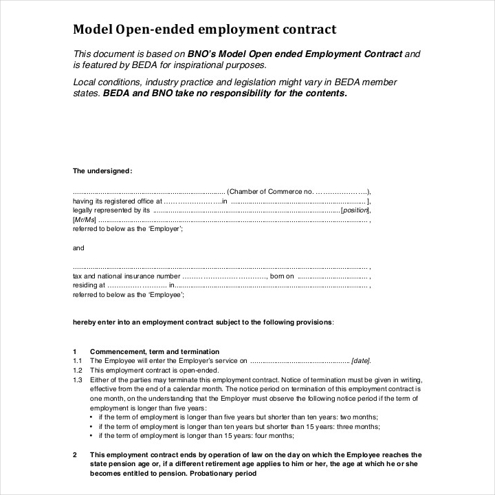 contract of employment Akba.katadhin.co