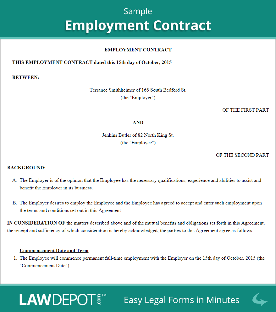 employee agreement form Akba.katadhin.co